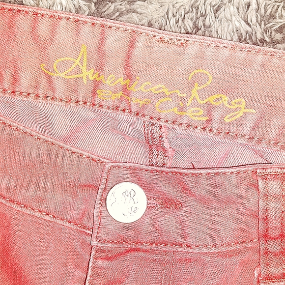 American Rag pink skinny jeans LIKE NEW - size 7 R - Picture 2 of 6